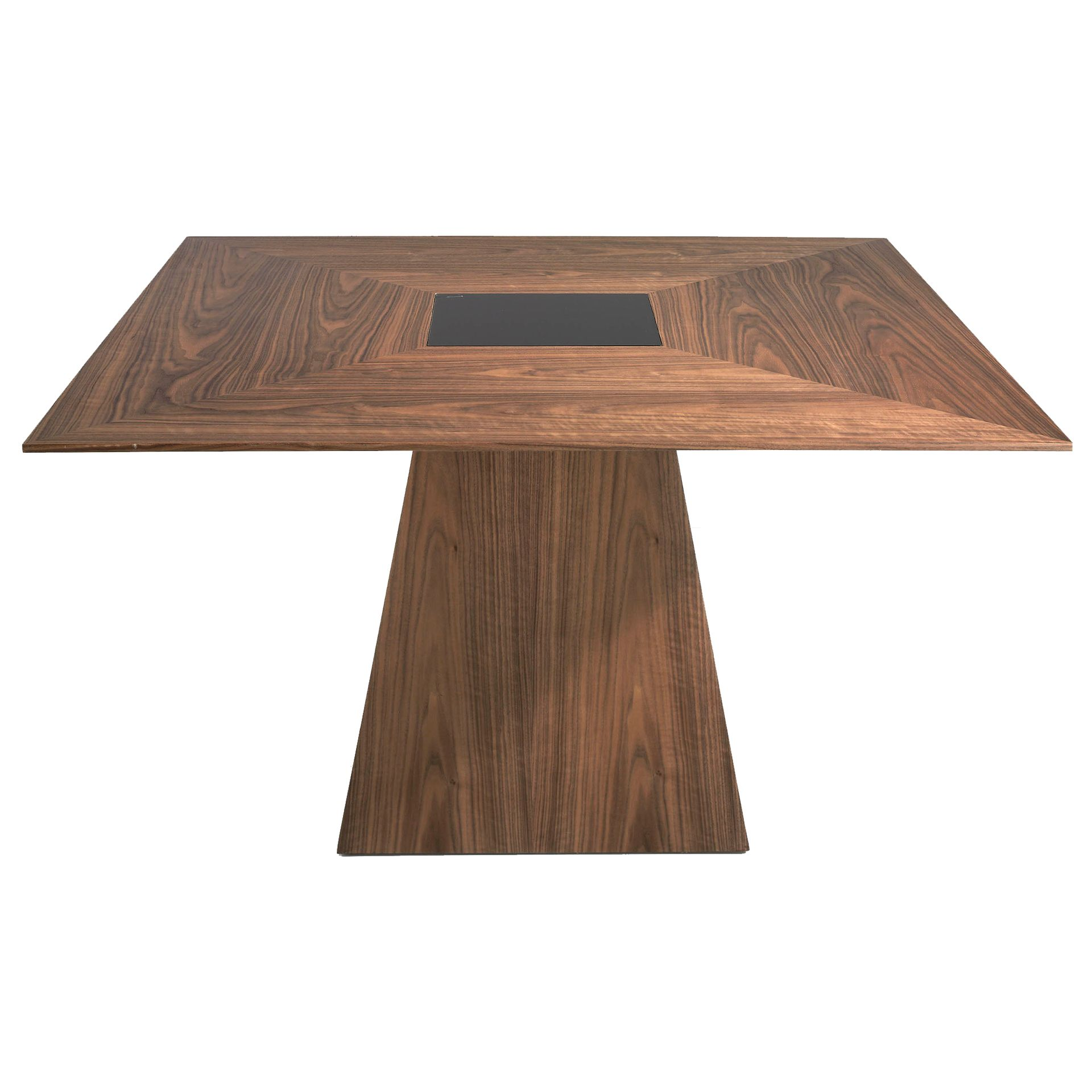 Angel Cerdá 1079 – Moderne vierkante eettafel van natuurlijk walnootfineer