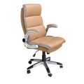 Angel Cerdá 4141 - Moderne Bureaustoel in Bruin Kunstleer met Ergonomisch Design