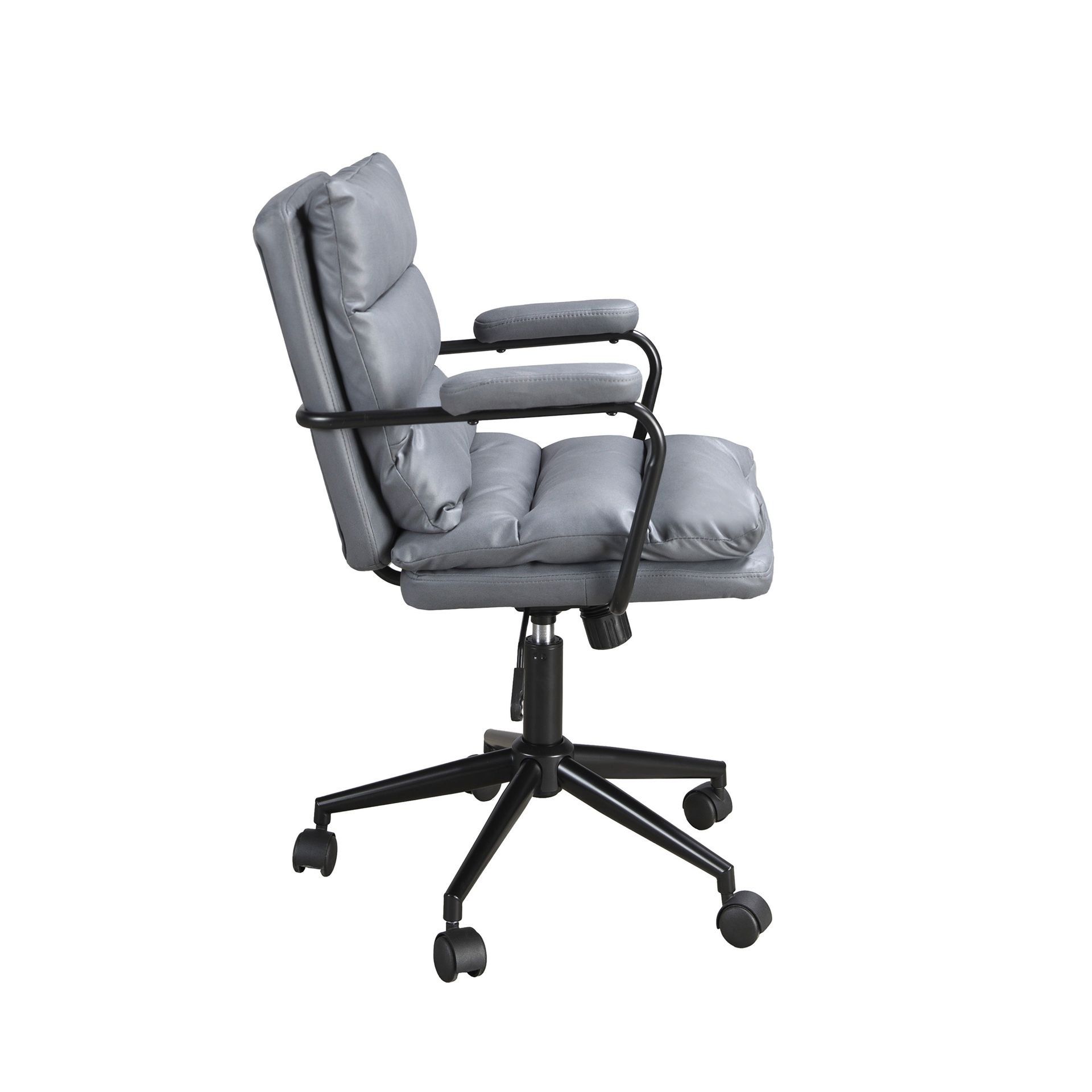 Angel Cerdá 4155 - Moderne Bureaustoel in Grijze Stof met Ergonomisch Design