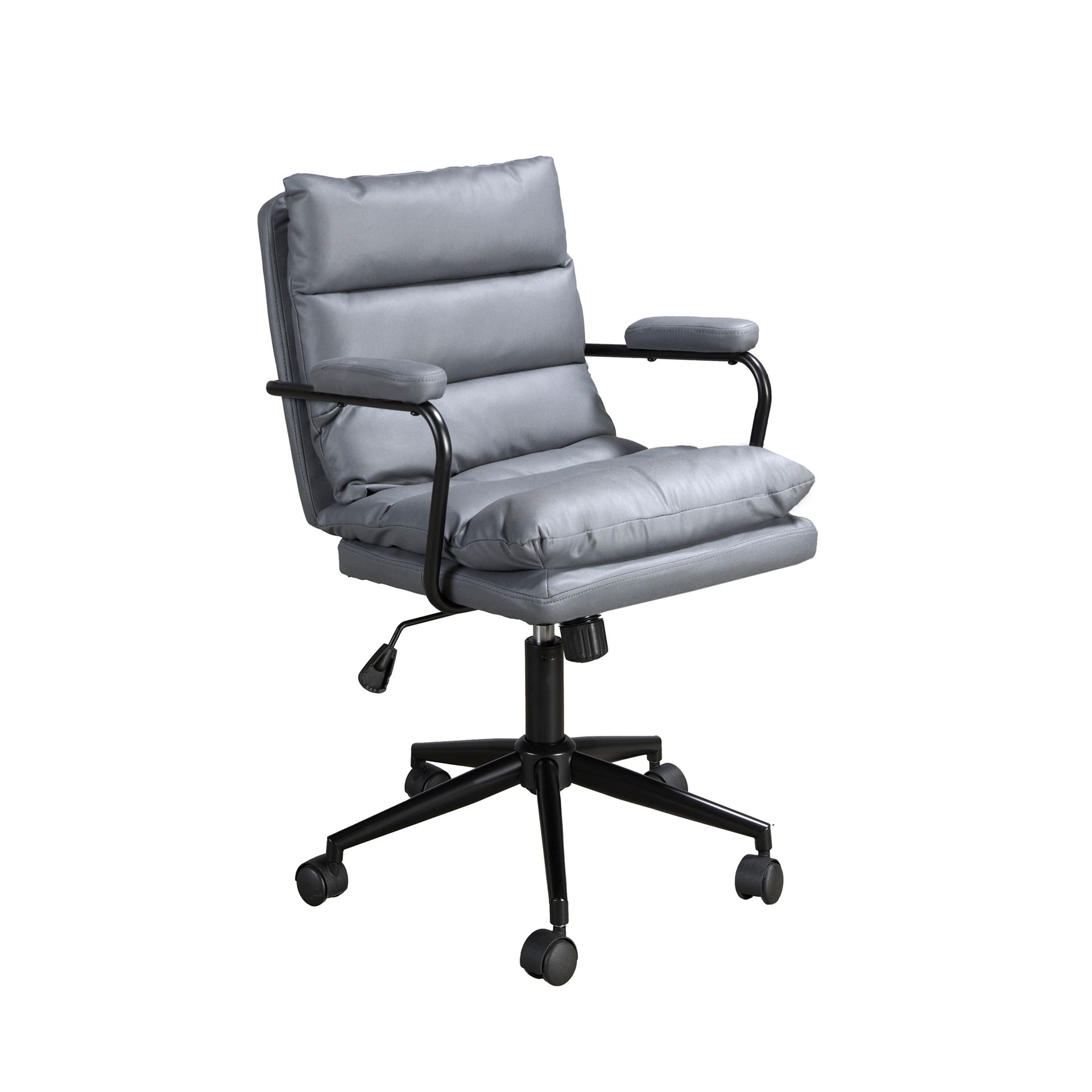 Angel Cerdá 4155 - Moderne Bureaustoel in Grijze Stof met Ergonomisch Design