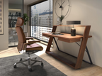Angel Cerdá 4211 - Luxe Bureaustoel in Bruin Kunstleer met Ergonomisch Design