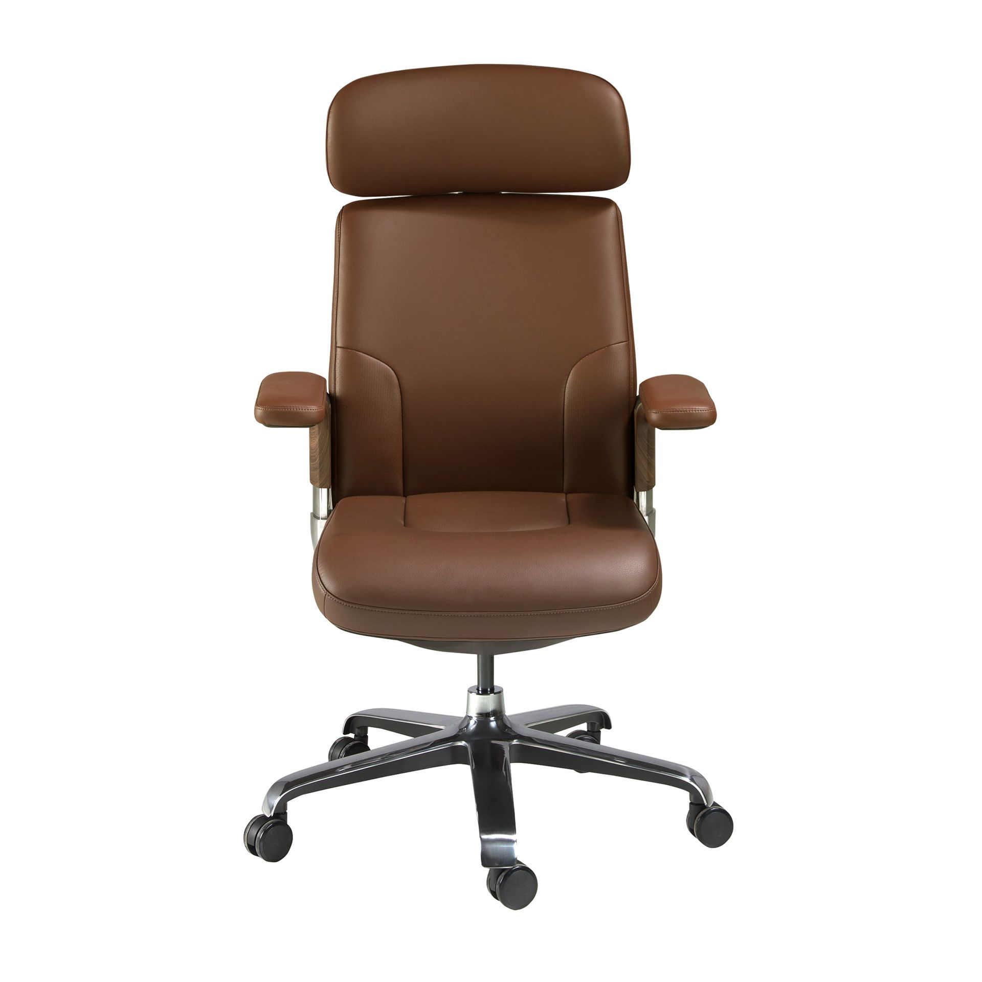 Angel Cerdá 4211 - Luxe Bureaustoel in Bruin Kunstleer met Ergonomisch Design