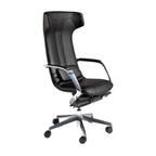 Angel Cerdá 4215 - Luxe Bureaustoel in Zwart Kunstleer met Ergonomisch Design
