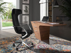 Angel Cerdá 4215 - Luxe Bureaustoel in Zwart Kunstleer met Ergonomisch Design