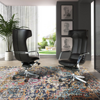 Angel Cerdá 4215 - Luxe Bureaustoel in Zwart Kunstleer met Ergonomisch Design