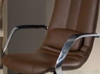 Angel Cerdá 4216 - Luxe Bureaustoel in Bruin Kunstleer met Ergonomisch Design
