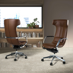 Angel Cerdá 4216 - Luxe Bureaustoel in Bruin Kunstleer met Ergonomisch Design