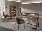 Angel Cerdá 5083 - Draaibare relaxfauteuil van bruin leer