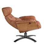Angel Cerdá 5083 - Draaibare relaxfauteuil van bruin leer