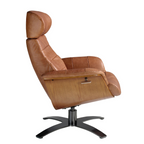 Angel Cerdá 5083 - Draaibare relaxfauteuil van bruin leer
