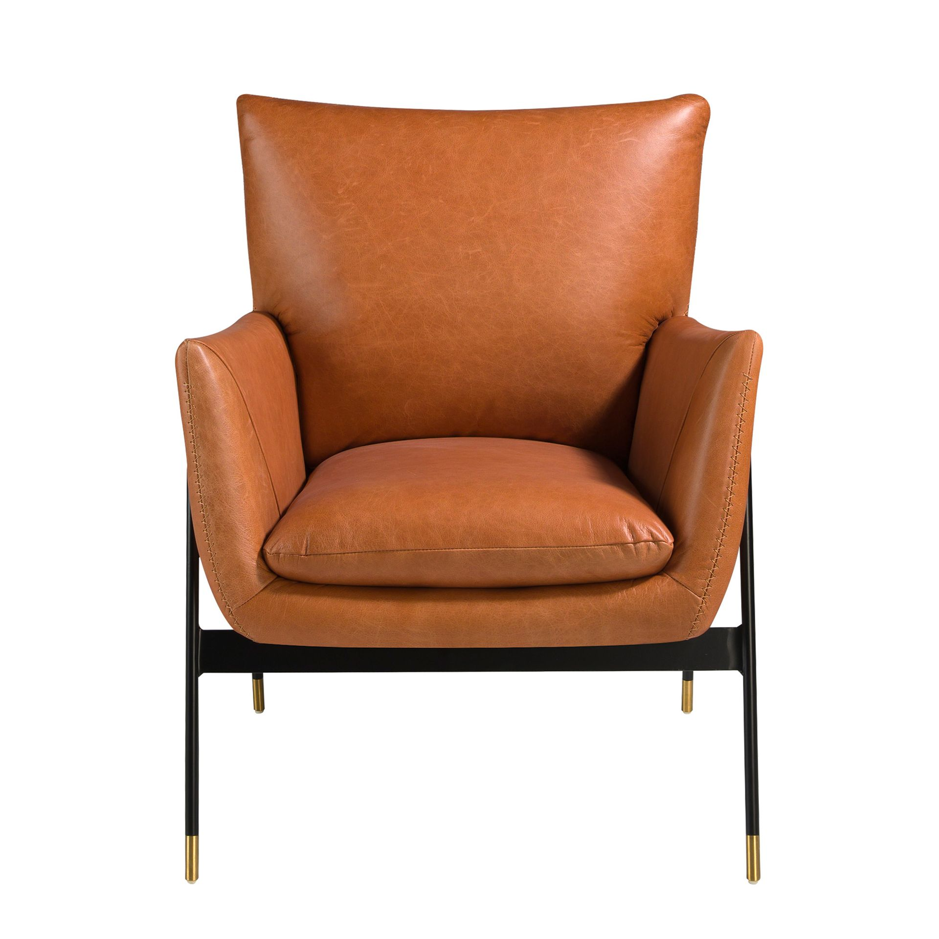 Angel Cerdá 5091 - Bruine leren fauteuil
