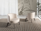 Angel Cerdá 5108 - Crème stoffen fauteuil