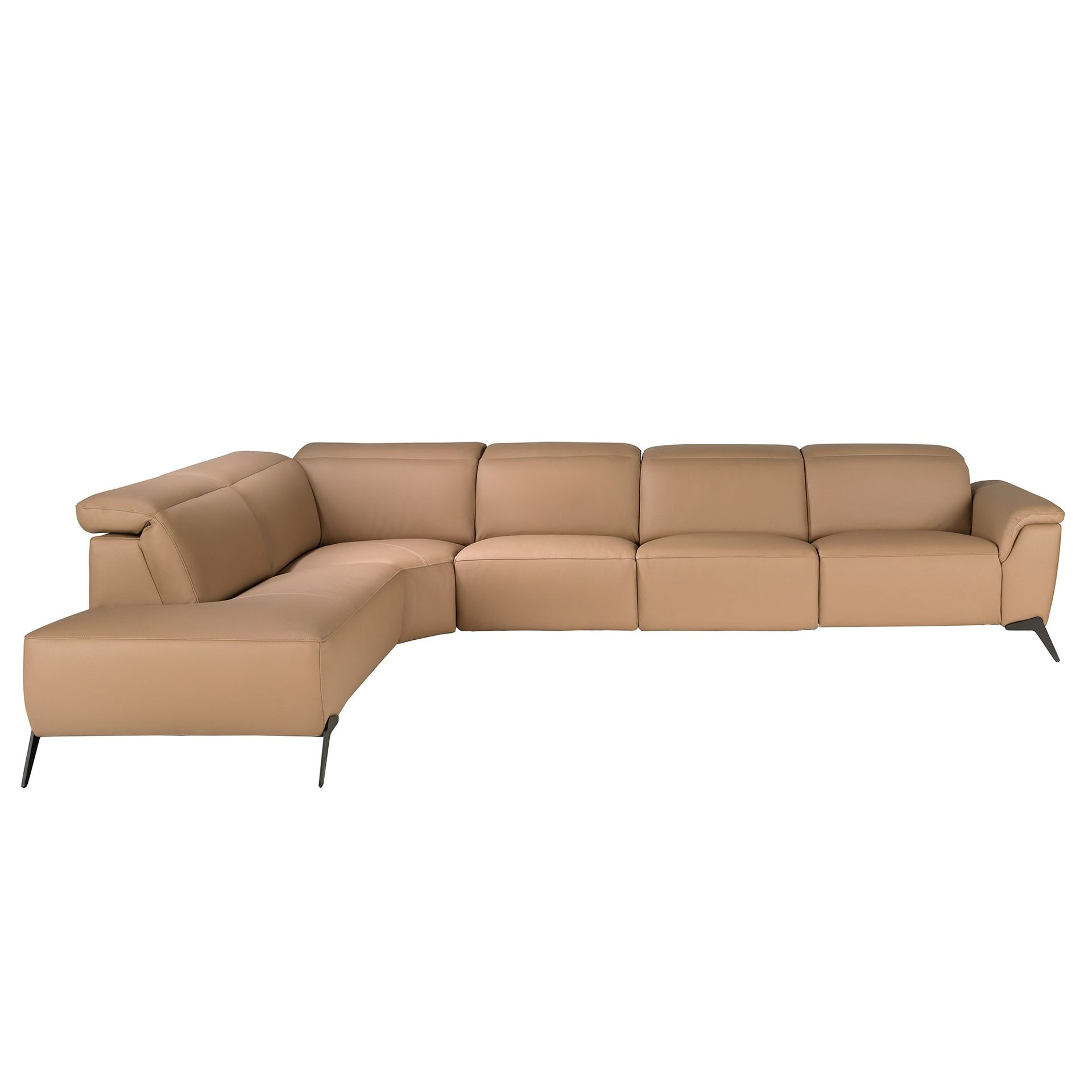 Angel Cerdá 6281 - Modulaire Chaise Longue Relaxbank in Bruin Leer (Links)