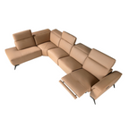 Angel Cerdá 6281 - Modulaire Chaise Longue Relaxbank in Bruin Leer (Links)