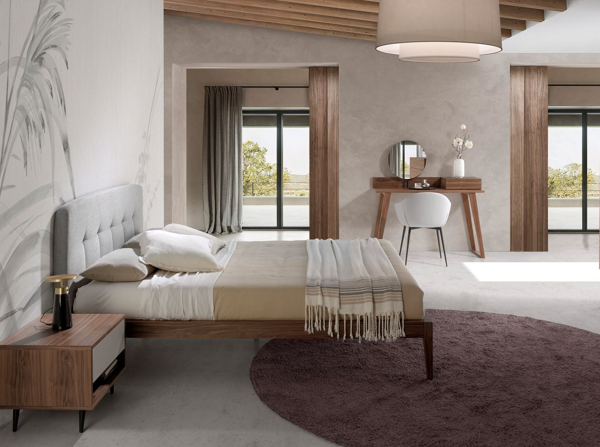 Angel Cerdá 8028 – Luxe tafellamp van zwart marmer en goudkleurig staal