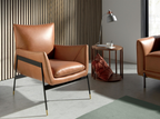 Angel Cerdá 8033 – Moderne tafellamp in grijs staal met bronzen accenten