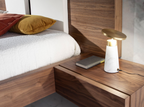 Angel Cerdá 8034 – Moderne tafellamp van wit marmer en goudkleurig staal