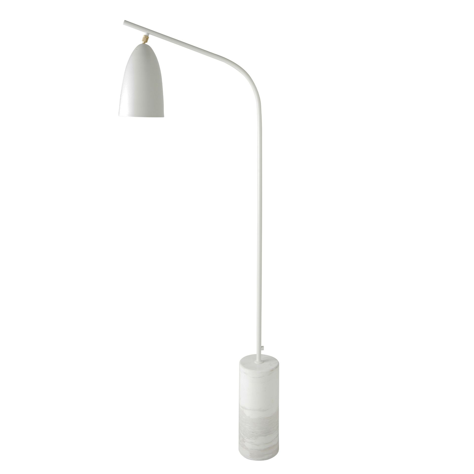 Angel Cerdá 8036 – Moderne Vloerlamp van Marmer en Wit Staal