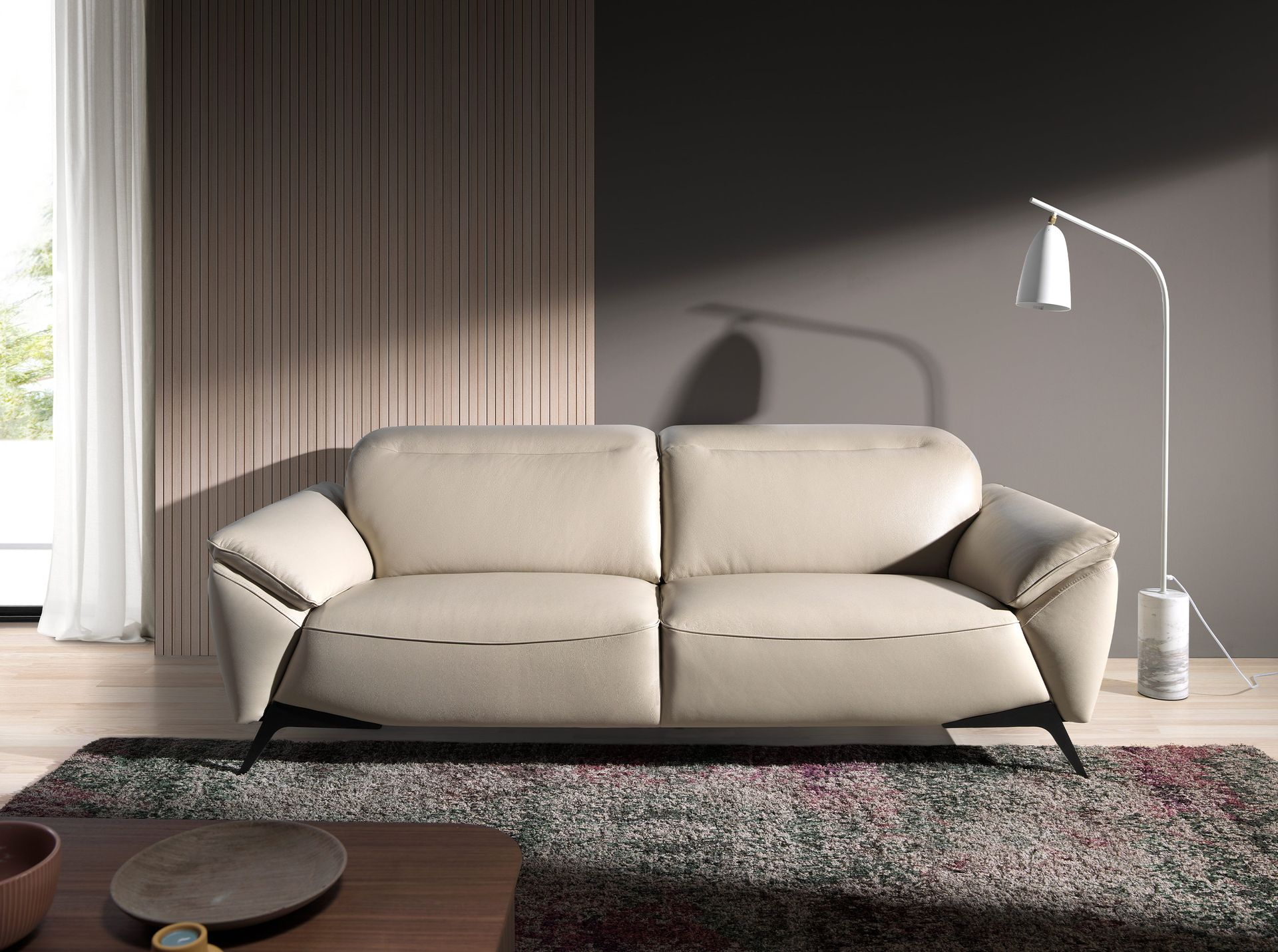 Angel Cerdá 8036 – Moderne Vloerlamp van Marmer en Wit Staal