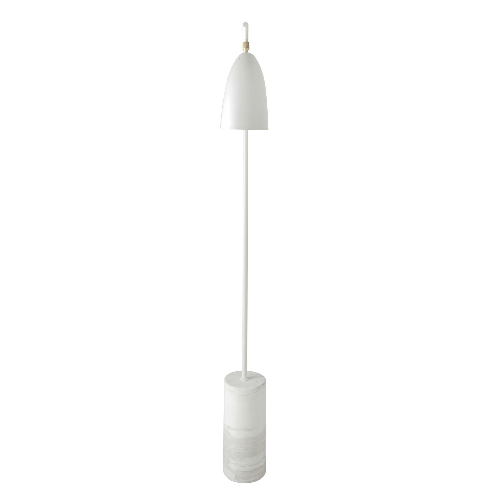 Angel Cerdá 8036 – Moderne Vloerlamp van Marmer en Wit Staal