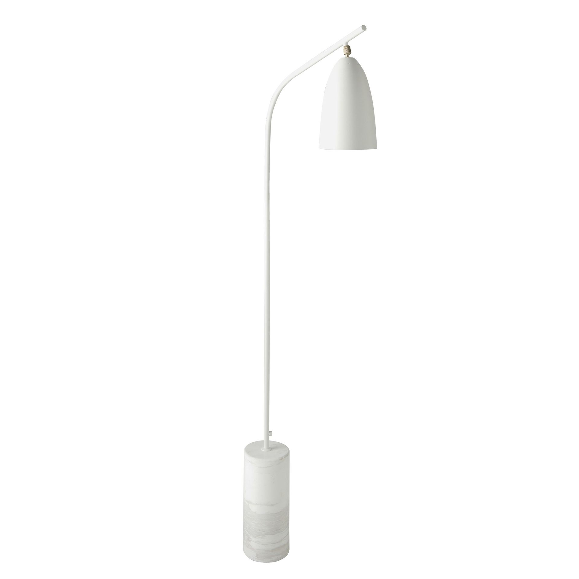 Angel Cerdá 8036 – Moderne Vloerlamp van Marmer en Wit Staal