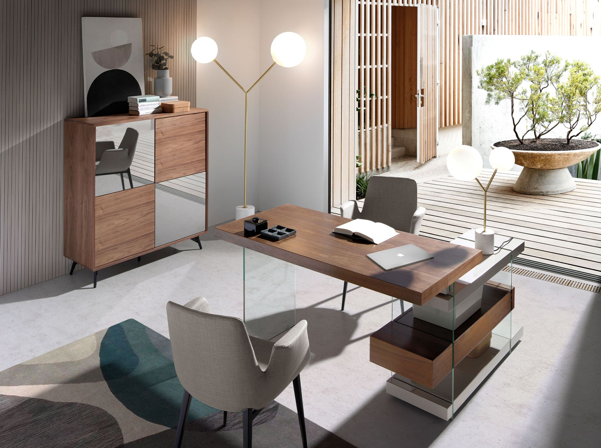 Angel Cerdá 8048 – Luxe Vloerlamp van Wit Marmer, Verguld Staal en Wit Glas