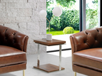 Angel Cerdá 8050 – Luxe Tafellamp van Wit Marmer, Goudkleurig Staal en Wit Glas