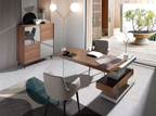 Angel Cerdá 8050 – Luxe Tafellamp van Wit Marmer, Goudkleurig Staal en Wit Glas